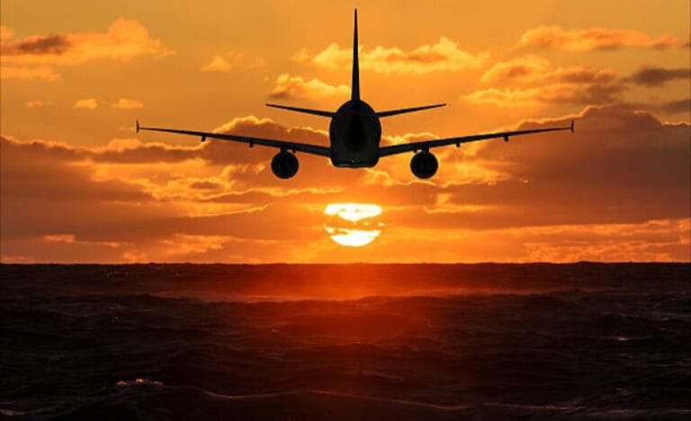 Sunset Airplane Image 768x469
